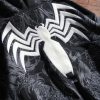 Symbiote Surge Full Zip Up Hoodie in Black
