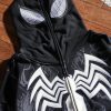 Symbiote Surge Full Zip Up Hoodie in Black
