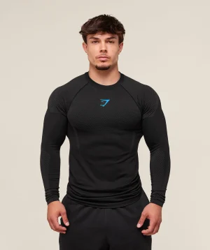 Onyx 5.0 Seamless Long Sleeve T-Shirt-Black/Onyx Grey