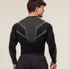 Onyx 5.0 Seamless Long Sleeve T-Shirt-Black/Light Grey