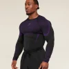 Onyx 5.0 Seamless Long Sleeve T-Shirt-Black/Athletic Purple