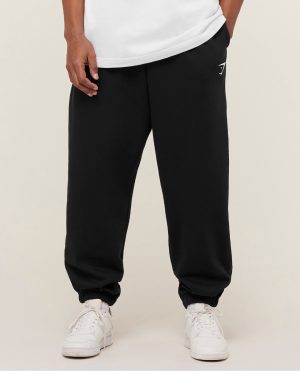 CREST OVERSIZED JOGGERS BLACK