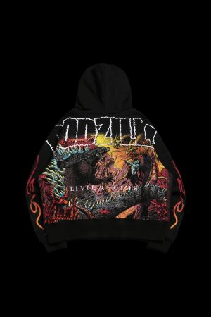 Godzilla's Hell Forever Hoodie in Black