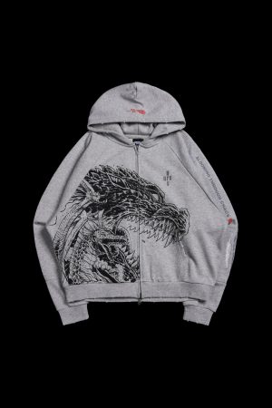 img_3711-2 Zilla Fineline Destroy Hoodie in Charcoal Heather